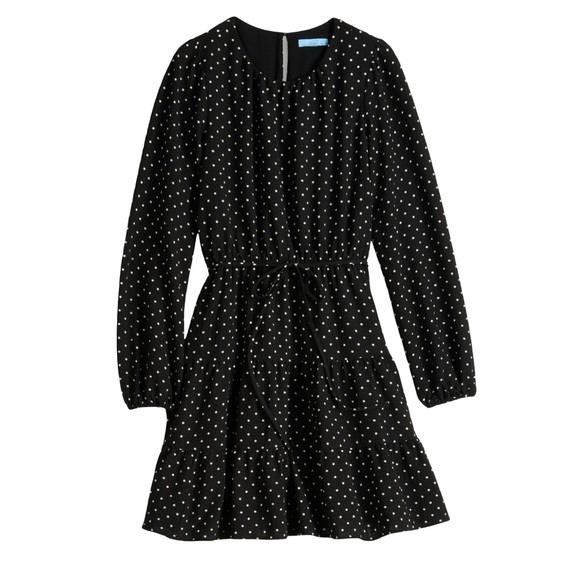 Draper James Black Mini Dress with White Dots - Picture 5 of 9